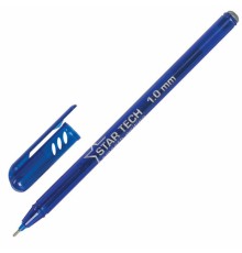 Ручка шариковая масляная PENSAN Star Tech, СИНЯЯ, игольчатый узел 1 мм, линия 0,8 мм, 2260/12