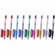 Ручка гелевая PENSAN "Glitter Gel", АССОРТИ, чернила с блестками, узел 1 мм, линия письма 0,5 мм, дисплей, 2280/S60