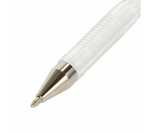 Ручка гелевая BRAUBERG "White Pastel", БЕЛАЯ, корпус прозрачный, узел 1 мм, линия письма 0,5 мм, 143417 Ручка гелевая BRAUBERG "White Pastel", БЕЛАЯ, корпус прозрачный, узел 1 мм, линия письма 0,5 мм, 143417