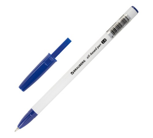 Ручка шариковая масляная BRAUBERG Stick Medium, СИНЯЯ, узел 1 мм, линия письма 0,5 мм, 143419 Ручка шариковая масляная BRAUBERG Stick Medium, СИНЯЯ, узел 1 мм, линия письма 0,5 мм, 143419