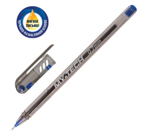 Ручка шариковая масляная PENSAN "My-Tech", СИНЯЯ, ДИСПЛЕЙ, игольчатый узел 0,7 мм, линия письма 0,35 мм, 2240/S60 Ручка шариковая масляная PENSAN "My-Tech", СИНЯЯ, ДИСПЛЕЙ, игольчатый узел 0,7 мм, линия письма 0,35 мм, 2240/S60