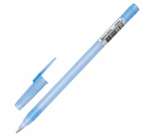 Ручка шариковая BRAUBERG "i-STICK" СИНЯЯ, пишущий узел 0,7 мм, линия письма 0,35 мм, 143442