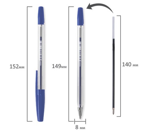 Ручка шариковая BRAUBERG "M-500 CLASSIC", СИНЯЯ, корпус прозрачный, узел 0,7 мм, линия письма 0,35 мм, 143444 Ручка шариковая BRAUBERG "M-500 CLASSIC", СИНЯЯ, корпус прозрачный, узел 0,7 мм, линия письма 0,35 мм, 143444