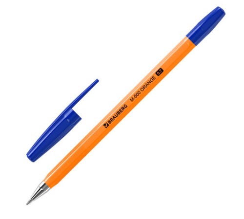 Ручка шариковая BRAUBERG "M-500 ORANGE", СИНЯЯ, корпус оранжевый, узел 0,7 мм, линия письма 0,35 мм, 143448 Ручка шариковая BRAUBERG "M-500 ORANGE", СИНЯЯ, корпус оранжевый, узел 0,7 мм, линия письма 0,35 мм, 143448