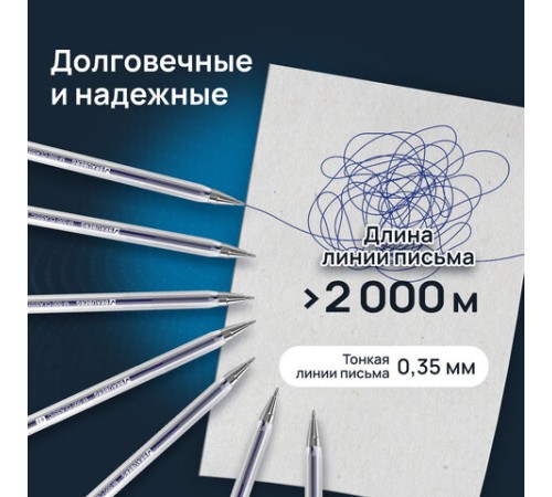 Ручки шариковые BRAUBERG "M-500 CLASSIC", НАБОР 4 шт., СИНИЕ, узел 0,7 мм, линия письма 0,35 мм, 143453