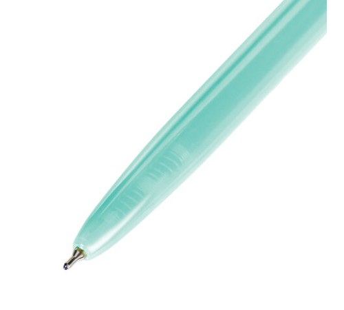 Ручка шариковая автоматическая BRAUBERG "PASTEL", СИНЯЯ, корпус ассорти, 0,7 мм, линия письма 0,35 мм, 143456