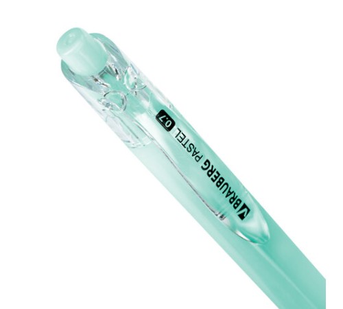 Ручка шариковая автоматическая BRAUBERG "PASTEL", СИНЯЯ, корпус ассорти, 0,7 мм, линия письма 0,35 мм, 143456
