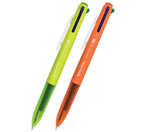 Ручка многоцветная шариковая автоматическая BRAUBERG "MULTICOLOR", 4 ЦВЕТА, корпус ассорти, линия 0,35 мм, 143458 Ручка многоцветная шариковая автоматическая BRAUBERG "MULTICOLOR", 4 ЦВЕТА, корпус ассорти, линия 0,35 мм, 143458