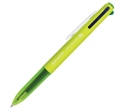 Ручка многоцветная шариковая автоматическая BRAUBERG "MULTICOLOR", 4 ЦВЕТА, корпус ассорти, линия 0,35 мм, 143458 Ручка многоцветная шариковая автоматическая BRAUBERG "MULTICOLOR", 4 ЦВЕТА, корпус ассорти, линия 0,35 мм, 143458