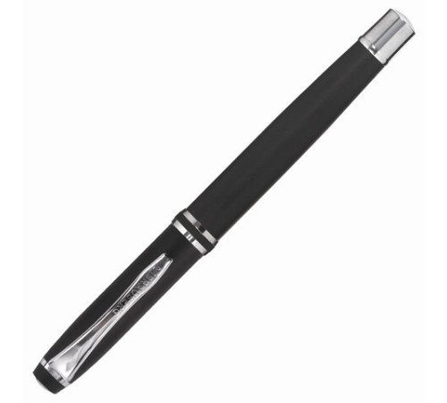 Набор ручек подарочных BRAUBERG Duetto, СИНИЕ, 2 шт.: шариковая, перьевая, черный с хромированными деталями, 143478 Набор ручек подарочных BRAUBERG Duetto, СИНИЕ, 2 шт.: шариковая, перьевая, черный с хромированными деталями, 143478