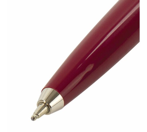 Ручка подарочная шариковая BRAUBERG Soprano, СИНЯЯ, корпус серебристый с бордовым, 0,5мм, 143485 Ручка подарочная шариковая BRAUBERG Soprano, СИНЯЯ, корпус серебристый с бордовым, 0,5мм, 143485