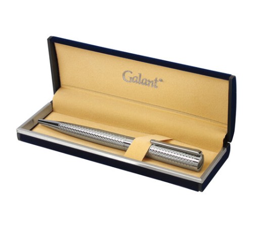 Ручка подарочная шариковая GALANT "ETUDE", корпус серебристый, детали хром, узел 0,7 мм, синяя, 143506 Ручка подарочная шариковая GALANT "ETUDE", корпус серебристый, детали хром, узел 0,7 мм, синяя, 143506