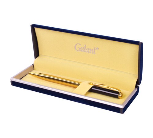 Ручка подарочная шариковая GALANT "ARROW GOLD", корпус черный/золотистый, детали золотистые, узел 0,7 мм, синяя, 143523 Ручка подарочная шариковая GALANT "ARROW GOLD", корпус черный/золотистый, детали золотистые, узел 0,7 мм, синяя, 143523