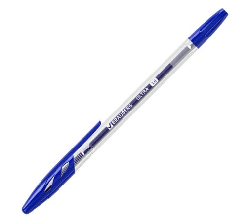 Ручка шариковая BRAUBERG "ULTRA", СИНЯЯ, узел 1 мм, чернила ГЕРМАНИЯ, наконечник ШВЕЙЦАРИЯ, 143558 Ручка шариковая BRAUBERG "ULTRA", СИНЯЯ, узел 1 мм, чернила ГЕРМАНИЯ, наконечник ШВЕЙЦАРИЯ, 143558