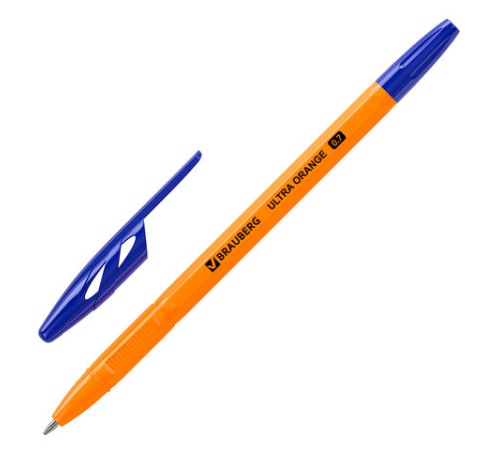 Ручка шариковая BRAUBERG "ULTRA ORANGE", СИНЯЯ, узел 0,7 мм, чернила ГЕРМАНИЯ, наконечник ШВЕЙЦАРИЯ, 143562 Ручка шариковая BRAUBERG "ULTRA ORANGE", СИНЯЯ, узел 0,7 мм, чернила ГЕРМАНИЯ, наконечник ШВЕЙЦАРИЯ, 143562