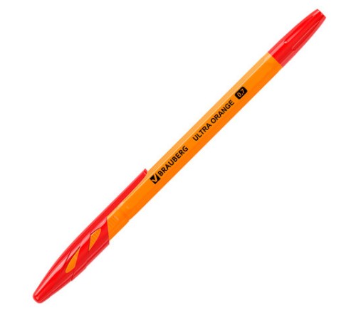 Ручка шариковая BRAUBERG "ULTRA ORANGE", КРАСНАЯ, узел 0,7 мм, чернила ГЕРМАНИЯ, наконечник ШВЕЙЦАРИЯ, 143564 Ручка шариковая BRAUBERG "ULTRA ORANGE", КРАСНАЯ, узел 0,7 мм, чернила ГЕРМАНИЯ, наконечник ШВЕЙЦАРИЯ, 143564
