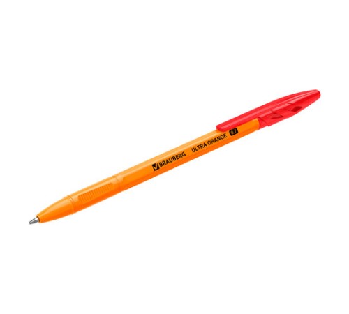 Ручка шариковая BRAUBERG "ULTRA ORANGE", КРАСНАЯ, узел 0,7 мм, чернила ГЕРМАНИЯ, наконечник ШВЕЙЦАРИЯ, 143564 Ручка шариковая BRAUBERG "ULTRA ORANGE", КРАСНАЯ, узел 0,7 мм, чернила ГЕРМАНИЯ, наконечник ШВЕЙЦАРИЯ, 143564