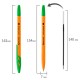 Ручка шариковая BRAUBERG "ULTRA ORANGE", ЗЕЛЕНАЯ, узел 0,7 мм, чернила ГЕРМАНИЯ, наконечник ШВЕЙЦАРИЯ, 143565