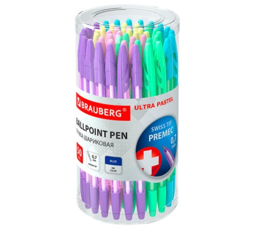 Ручка шариковая BRAUBERG "ULTRA PASTEL", СИНЯЯ, узел 0,7 мм, чернила ГЕРМАНИЯ, наконечник ШВЕЙЦАРИЯ, 143568 Ручка шариковая BRAUBERG "ULTRA PASTEL", СИНЯЯ, узел 0,7 мм, чернила ГЕРМАНИЯ, наконечник ШВЕЙЦАРИЯ, 143568