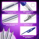 Ручки шариковые BRAUBERG "ULTRA", СИНИЕ, НАБОР 10 штук, корпус прозрачный, узел 1 мм, 143570