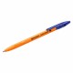 Ручки шариковые BRAUBERG "ULTRA ORANGE", СИНИЕ, НАБОР 10 штук, корпус оранжевый, узел 0,7 мм, 143571