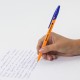 Ручки шариковые BRAUBERG "ULTRA ORANGE", СИНИЕ, НАБОР 10 штук, корпус оранжевый, узел 0,7 мм, 143571