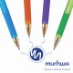 Ручка шариковая масляная с грипом MUNHWA "MC Gold LE", СИНЯЯ, корпус ассорти, узел 0,5 мм, MCL-02