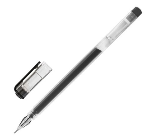 Ручка гелевая STAFF "Basic" GP-675, ЧЕРНАЯ, длина письма 1000 м, игольчатый узел 0,5 мм, линия письма 0,35 мм, 143675 Ручка гелевая STAFF "Basic" GP-675, ЧЕРНАЯ, длина письма 1000 м, игольчатый узел 0,5 мм, линия письма 0,35 мм, 143675