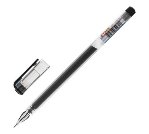 Ручка гелевая STAFF "Basic" GP-675, ЧЕРНАЯ, длина письма 1000 м, игольчатый узел 0,5 мм, линия письма 0,35 мм, 143675 Ручка гелевая STAFF "Basic" GP-675, ЧЕРНАЯ, длина письма 1000 м, игольчатый узел 0,5 мм, линия письма 0,35 мм, 143675