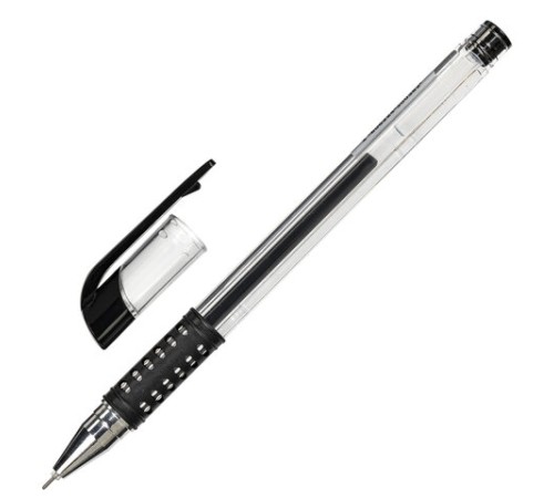 Ручка гелевая с грипом STAFF "Basic Needle" GP-679, ЧЕРНАЯ, игольчатый узел 0,5 мм, линия письма 0,35 мм, 143679 Ручка гелевая с грипом STAFF "Basic Needle" GP-679, ЧЕРНАЯ, игольчатый узел 0,5 мм, линия письма 0,35 мм, 143679