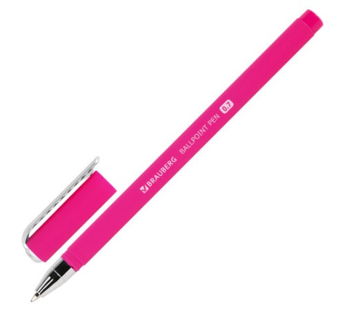 Ручка шариковая BRAUBERG SOFT TOUCH STICK "NEON", СИНЯЯ, мягкое покрытие, корпус ассорти, узел 0,7 мм, 143697 Ручка шариковая BRAUBERG SOFT TOUCH STICK "NEON", СИНЯЯ, мягкое покрытие, корпус ассорти, узел 0,7 мм, 143697