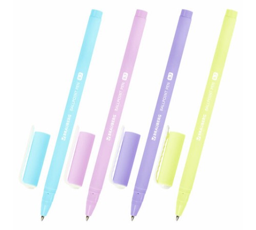 Ручка шариковая BRAUBERG SOFT TOUCH STICK "PASTEL" СИНЯЯ, мягкое покрытие, корпус ассорти, узел 0,7 мм, 143698 Ручка шариковая BRAUBERG SOFT TOUCH STICK "PASTEL" СИНЯЯ, мягкое покрытие, корпус ассорти, узел 0,7 мм, 143698