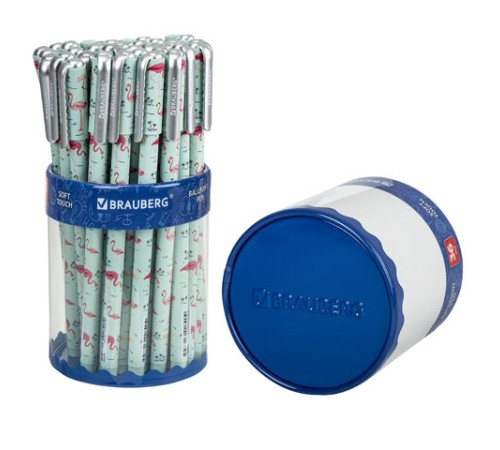 Ручка шариковая BRAUBERG SOFT TOUCH STICK "FLAMINGO", СИНЯЯ, мягкое покрытие, узел 0,7 мм, 143705 Ручка шариковая BRAUBERG SOFT TOUCH STICK "FLAMINGO", СИНЯЯ, мягкое покрытие, узел 0,7 мм, 143705