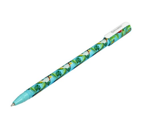 Ручка шариковая BRAUBERG SOFT TOUCH STICK "PARROTS", СИНЯЯ, мягкое покрытие, узел 0,7 мм, 143706 Ручка шариковая BRAUBERG SOFT TOUCH STICK "PARROTS", СИНЯЯ, мягкое покрытие, узел 0,7 мм, 143706