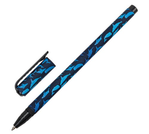 Ручка шариковая BRAUBERG SOFT TOUCH STICK "WHALE", СИНЯЯ, мягкое покрытие, узел 0,7 мм, 143709 Ручка шариковая BRAUBERG SOFT TOUCH STICK "WHALE", СИНЯЯ, мягкое покрытие, узел 0,7 мм, 143709