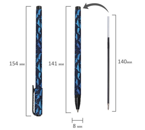 Ручка шариковая BRAUBERG SOFT TOUCH STICK "WHALE", СИНЯЯ, мягкое покрытие, узел 0,7 мм, 143709 Ручка шариковая BRAUBERG SOFT TOUCH STICK "WHALE", СИНЯЯ, мягкое покрытие, узел 0,7 мм, 143709