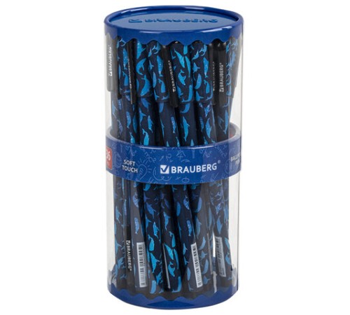 Ручка шариковая BRAUBERG SOFT TOUCH STICK "WHALE", СИНЯЯ, мягкое покрытие, узел 0,7 мм, 143709 Ручка шариковая BRAUBERG SOFT TOUCH STICK "WHALE", СИНЯЯ, мягкое покрытие, узел 0,7 мм, 143709