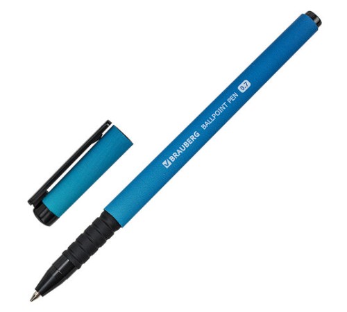 Ручка шариковая BRAUBERG SOFT TOUCH GRIP "GRADE NEON", СИНЯЯ, мягкое покрытие, ассорти, узел 0,7 мм, 143710 Ручка шариковая BRAUBERG SOFT TOUCH GRIP "GRADE NEON", СИНЯЯ, мягкое покрытие, ассорти, узел 0,7 мм, 143710
