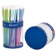 Ручка шариковая BRAUBERG SOFT TOUCH GRIP "GRADE PASTEL", СИНЯЯ, мягкое покрытие, ассорти, узел 0,7 мм, 143711