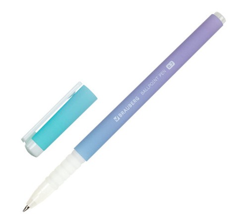 Ручка шариковая BRAUBERG SOFT TOUCH GRIP "GRADE PASTEL", СИНЯЯ, мягкое покрытие, ассорти, узел 0,7 мм, 143711 Ручка шариковая BRAUBERG SOFT TOUCH GRIP "GRADE PASTEL", СИНЯЯ, мягкое покрытие, ассорти, узел 0,7 мм, 143711