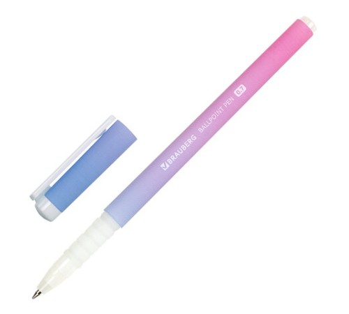 Ручка шариковая BRAUBERG SOFT TOUCH GRIP "GRADE PASTEL", СИНЯЯ, мягкое покрытие, ассорти, узел 0,7 мм, 143711 Ручка шариковая BRAUBERG SOFT TOUCH GRIP "GRADE PASTEL", СИНЯЯ, мягкое покрытие, ассорти, узел 0,7 мм, 143711