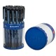 Ручка шариковая BRAUBERG SOFT TOUCH GRIP "NIGHT CITY", СИНЯЯ, мягкое покрытие, узел 0,7 мм, 143712
