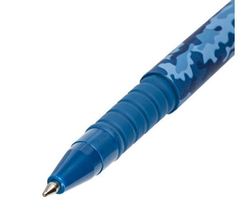 Ручка шариковая BRAUBERG SOFT TOUCH GRIP "MILITARY", СИНЯЯ, мягкое покрытие, узел 0,7 мм, 143713 Ручка шариковая BRAUBERG SOFT TOUCH GRIP "MILITARY", СИНЯЯ, мягкое покрытие, узел 0,7 мм, 143713
