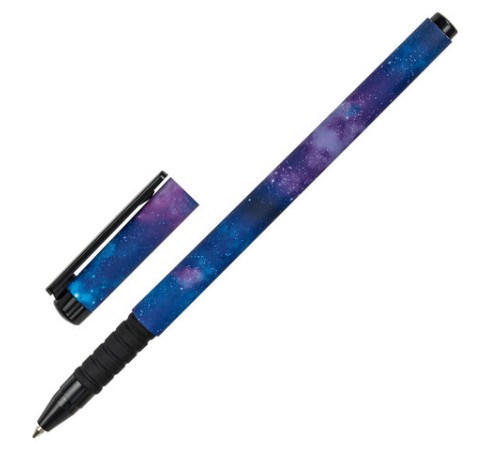 Ручка шариковая BRAUBERG SOFT TOUCH GRIP "SPACE", СИНЯЯ, мягкое покрытие, узел 0,7 мм, 143714 Ручка шариковая BRAUBERG SOFT TOUCH GRIP "SPACE", СИНЯЯ, мягкое покрытие, узел 0,7 мм, 143714