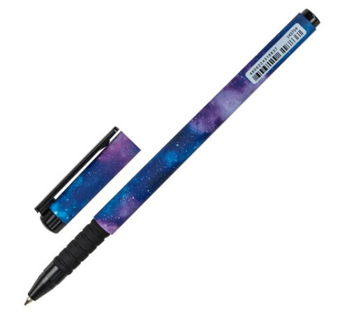 Ручка шариковая BRAUBERG SOFT TOUCH GRIP "SPACE", СИНЯЯ, мягкое покрытие, узел 0,7 мм, 143714 Ручка шариковая BRAUBERG SOFT TOUCH GRIP "SPACE", СИНЯЯ, мягкое покрытие, узел 0,7 мм, 143714