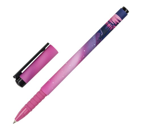 Ручка шариковая BRAUBERG SOFT TOUCH GRIP "STARS", СИНЯЯ, мягкое покрытие, узел 0,7 мм, 143715 Ручка шариковая BRAUBERG SOFT TOUCH GRIP "STARS", СИНЯЯ, мягкое покрытие, узел 0,7 мм, 143715
