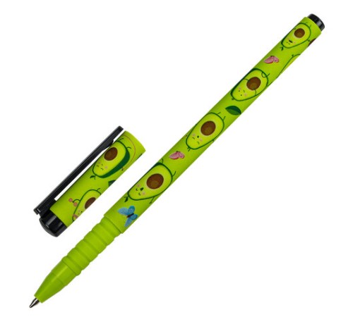 Ручка шариковая BRAUBERG SOFT TOUCH GRIP "AVOCADO", СИНЯЯ, мягкое покрытие, узел 0,7 мм, 143716 Ручка шариковая BRAUBERG SOFT TOUCH GRIP "AVOCADO", СИНЯЯ, мягкое покрытие, узел 0,7 мм, 143716