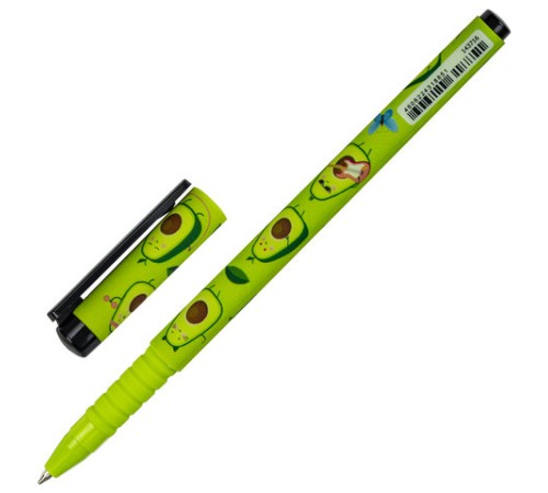Ручка шариковая BRAUBERG SOFT TOUCH GRIP "AVOCADO", СИНЯЯ, мягкое покрытие, узел 0,7 мм, 143716 Ручка шариковая BRAUBERG SOFT TOUCH GRIP "AVOCADO", СИНЯЯ, мягкое покрытие, узел 0,7 мм, 143716