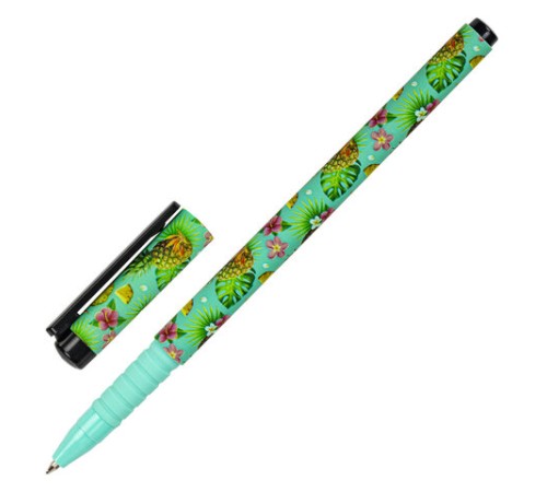 Ручка шариковая BRAUBERG SOFT TOUCH GRIP "PINEAPPLE", СИНЯЯ, мягкое покрытие, узел 0,7 мм, 143718 Ручка шариковая BRAUBERG SOFT TOUCH GRIP "PINEAPPLE", СИНЯЯ, мягкое покрытие, узел 0,7 мм, 143718