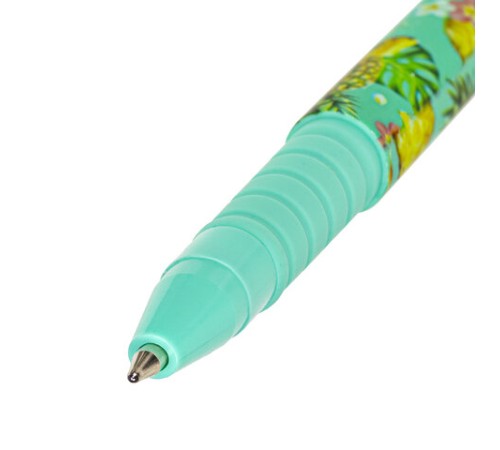 Ручка шариковая BRAUBERG SOFT TOUCH GRIP "PINEAPPLE", СИНЯЯ, мягкое покрытие, узел 0,7 мм, 143718 Ручка шариковая BRAUBERG SOFT TOUCH GRIP "PINEAPPLE", СИНЯЯ, мягкое покрытие, узел 0,7 мм, 143718